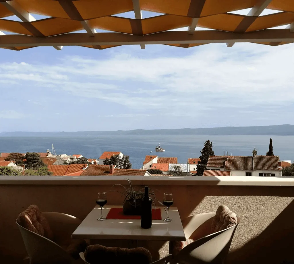 Top Floor Apartment -view from the balcony_2 Top Floor Apartment - Apartments Borovina in Bol Brac - view from the balcony_2