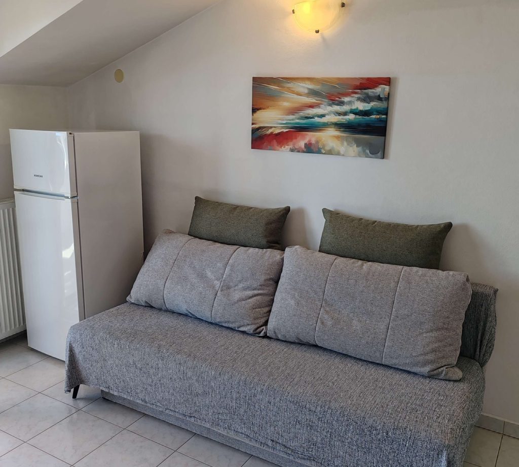 Top Floor Apartment - Apartments Borovina in Bol Brac - living room with sofa
